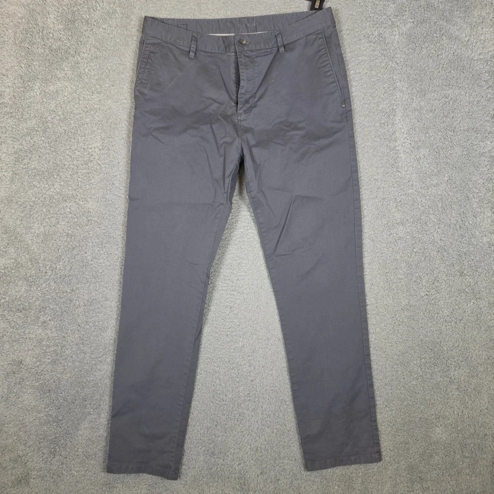 Vuori Fletcher Chino Pants Mens 36 Classic Meta Gray Stretch Performance Chino